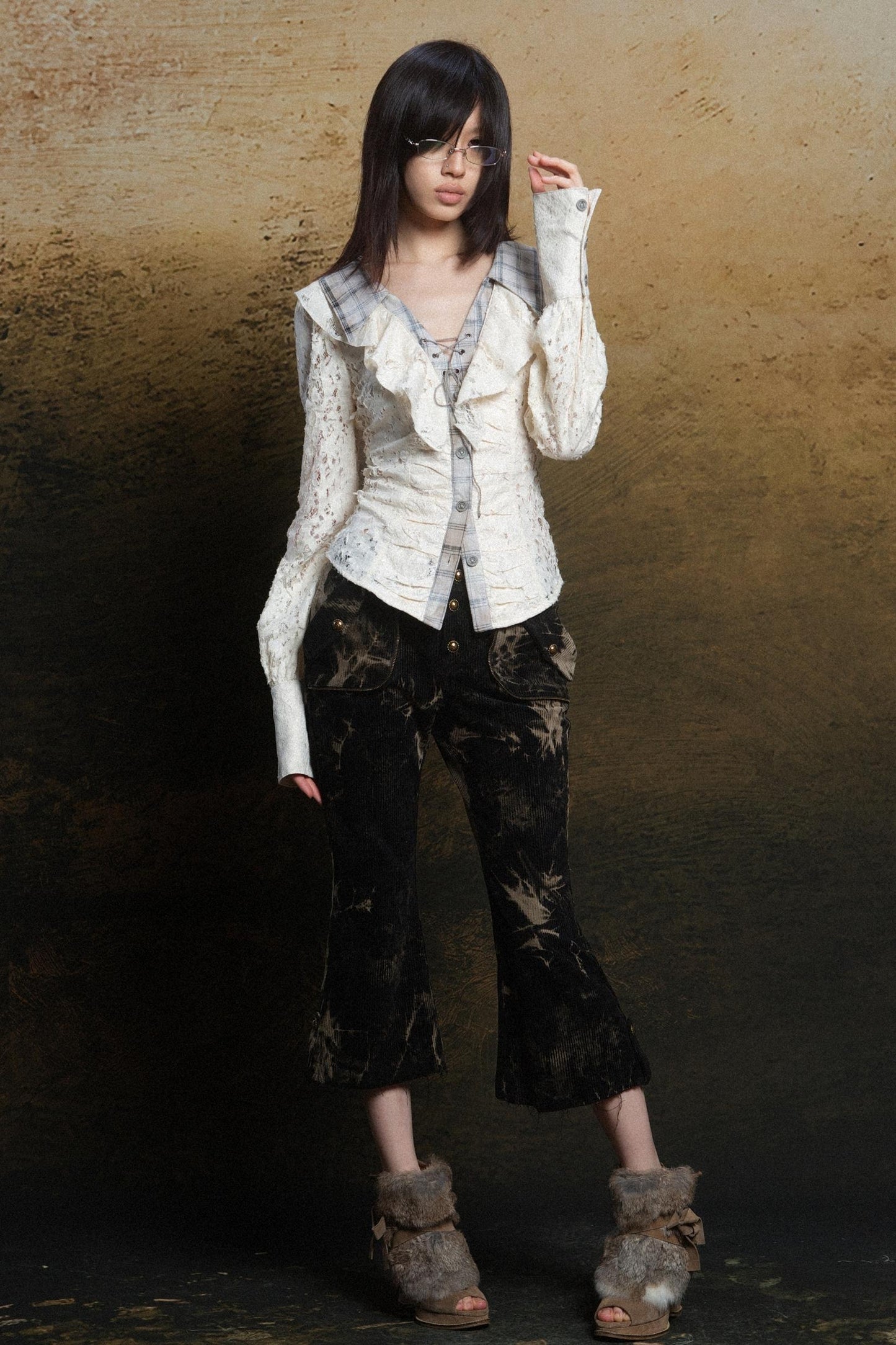 Cutout Punk Vintage Shirt