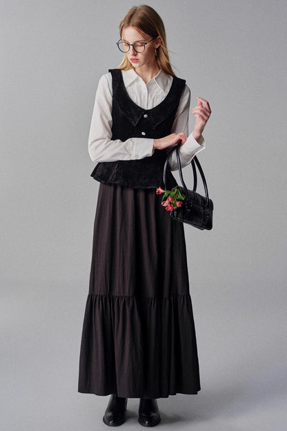 Mountains Seas Nordic French Retro Vest