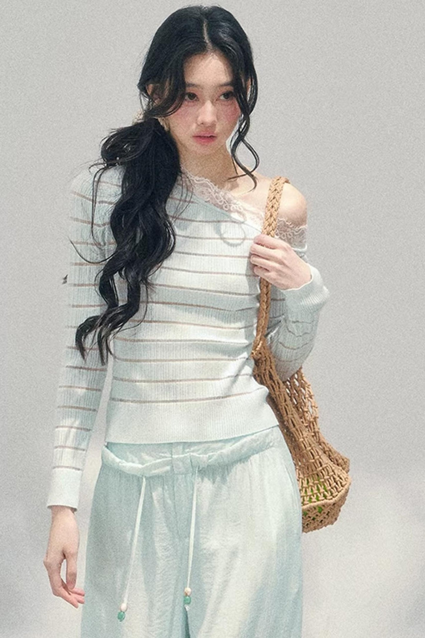 Gentle Glance Knitted Lace Top
