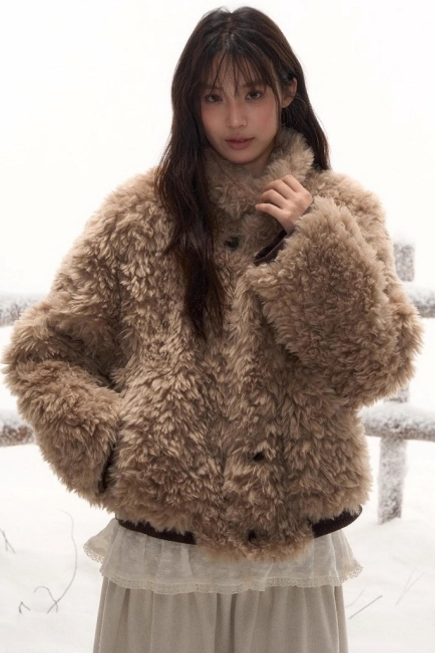 Reversible Lamb Wool Coat