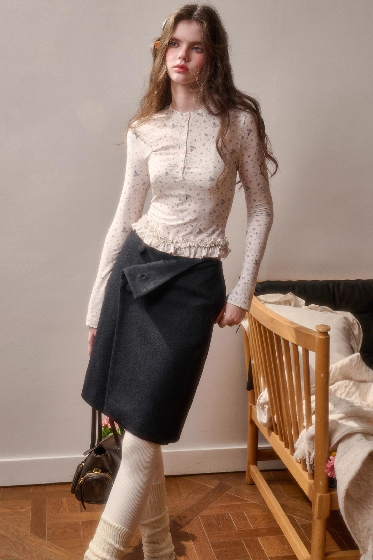 Milky Way Woolen Skirt