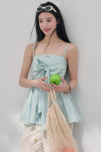 Whisper of Blues Babydoll Top