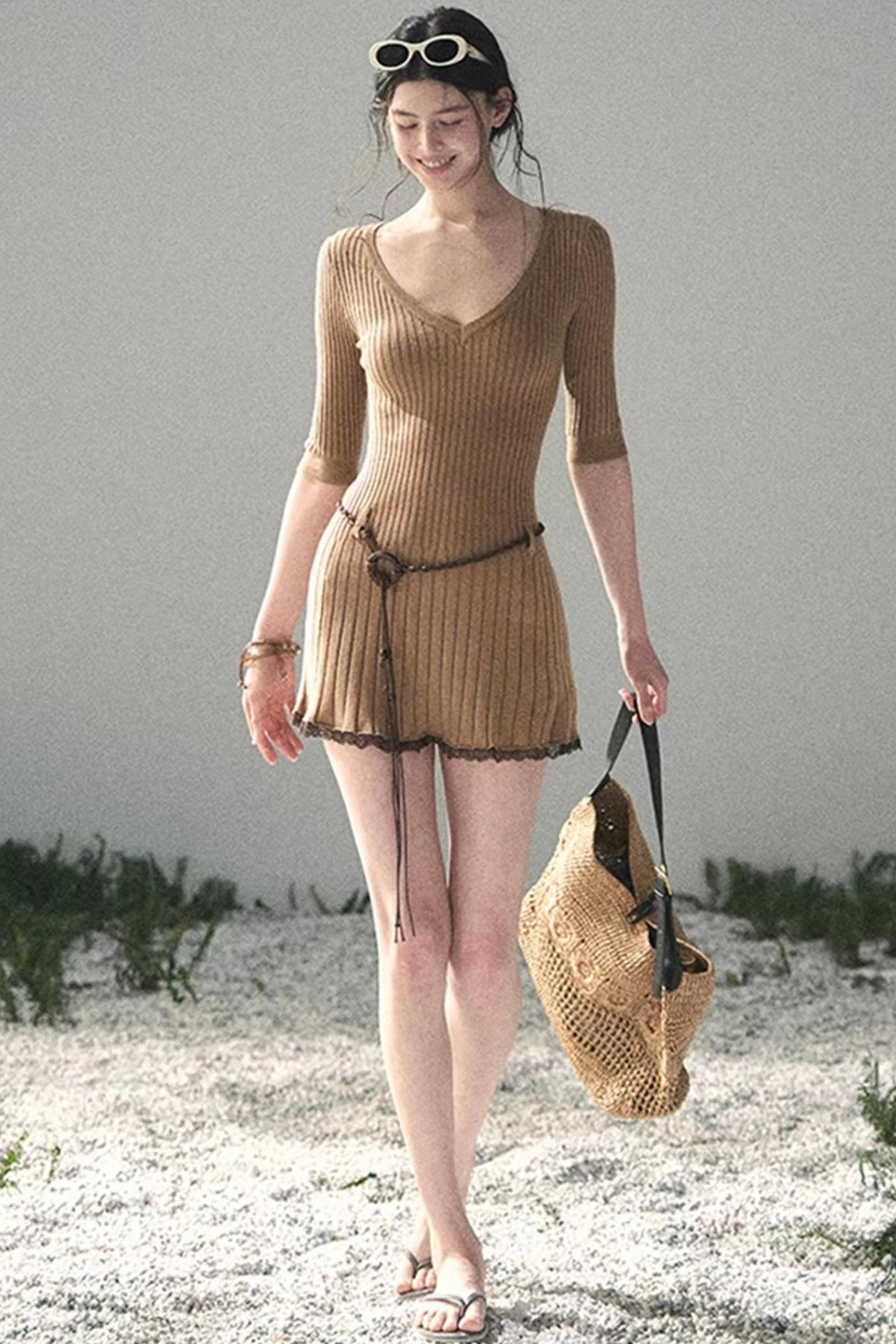 Amber Memories Knit Dress Set