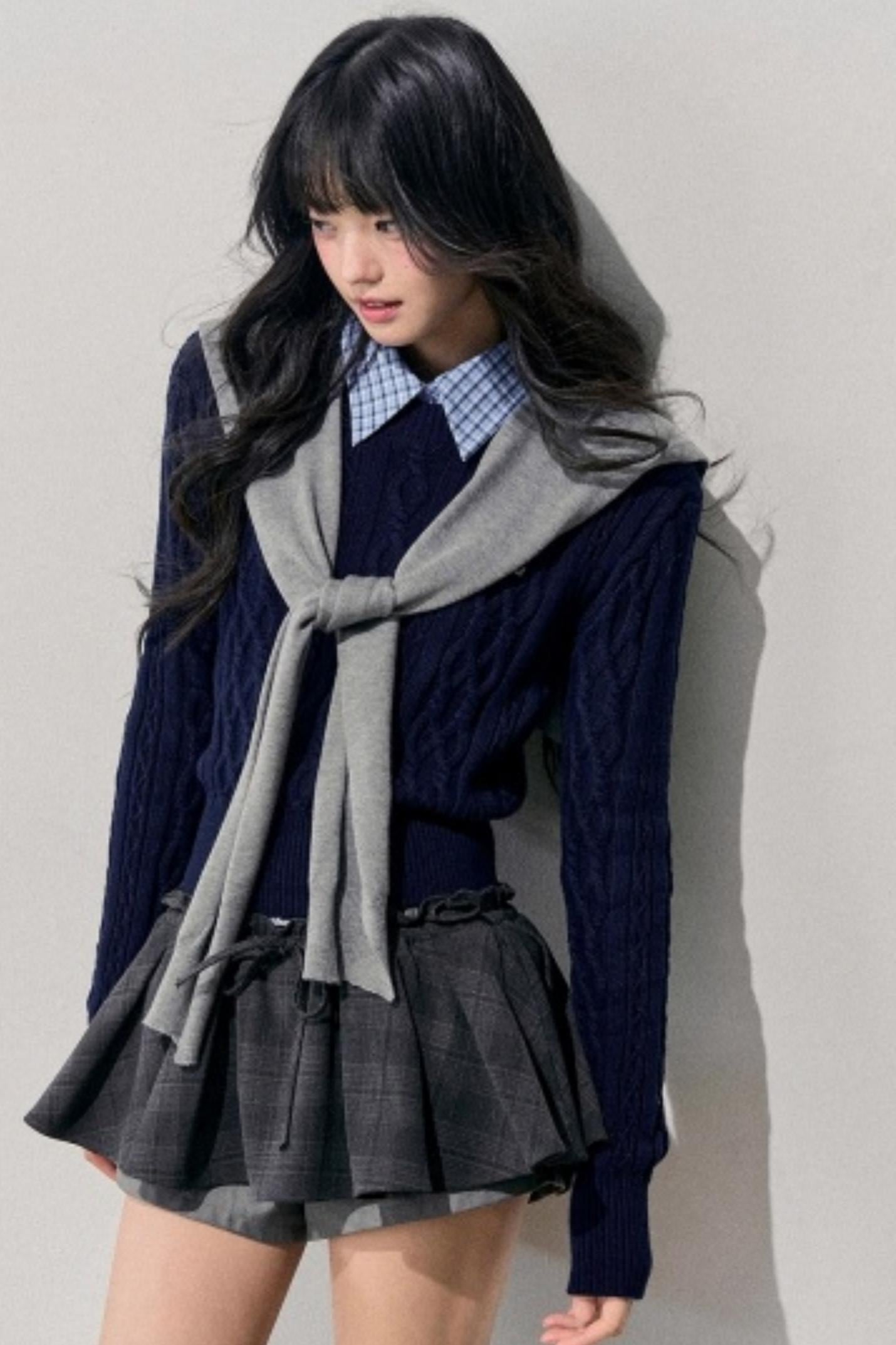 Unfinished Poem Plaid Sweater