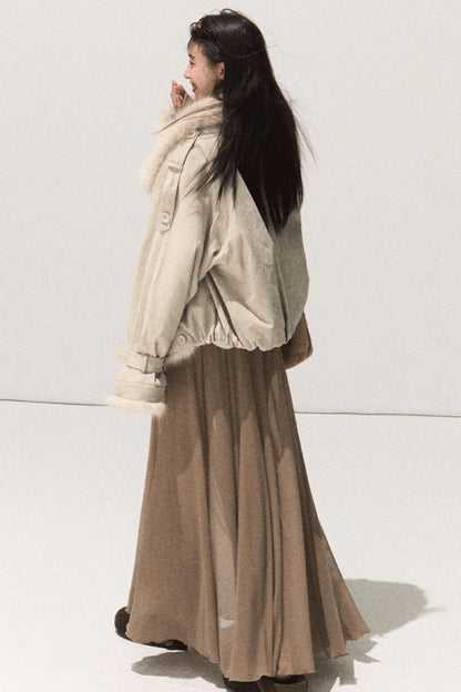 Soft Mist Shoulder Dress