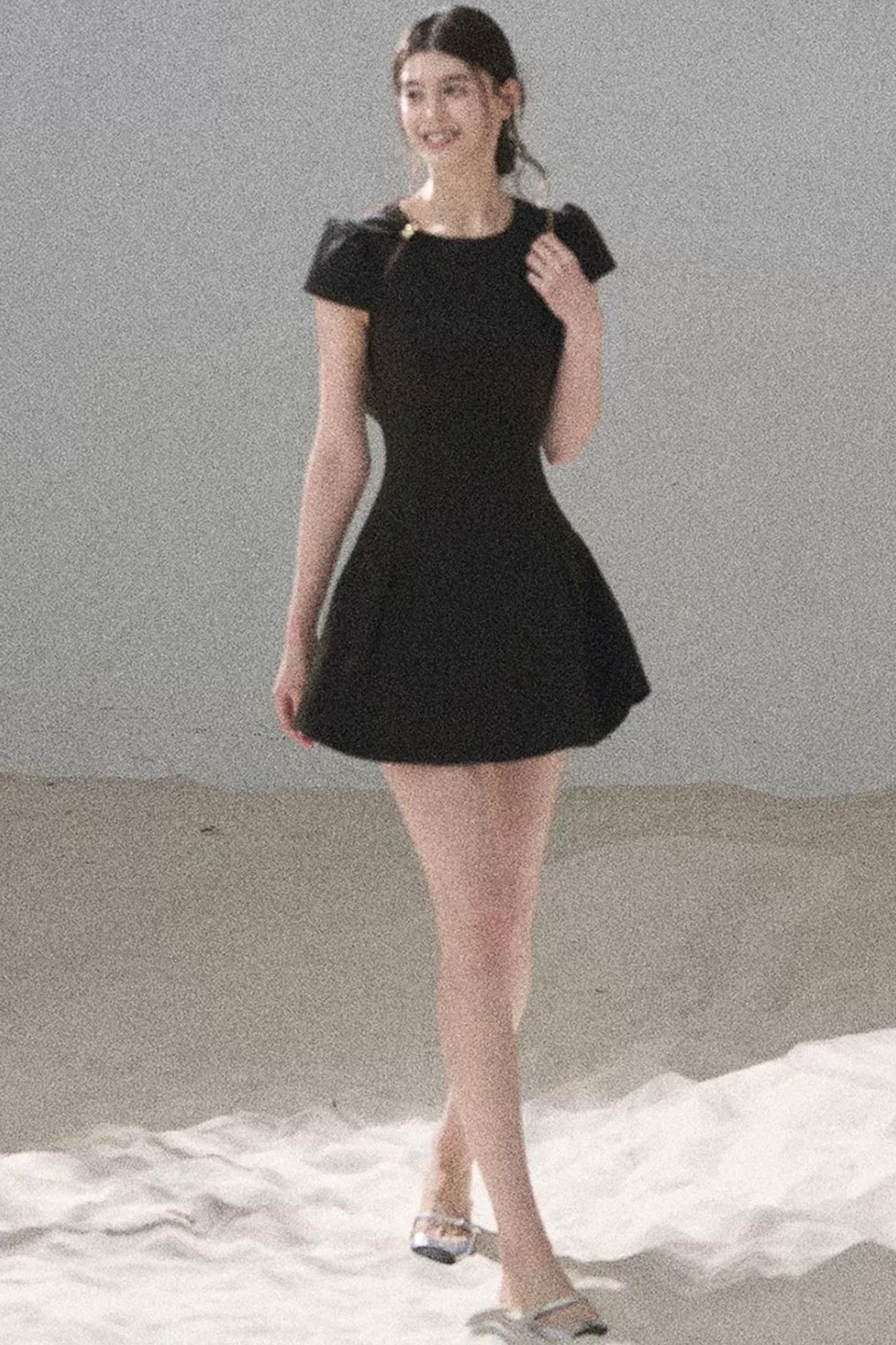 French Summer Puffy Dress