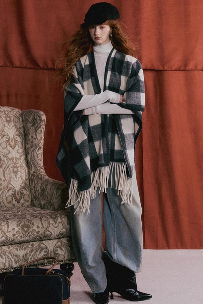 Wool-Blend Turtleneck Top