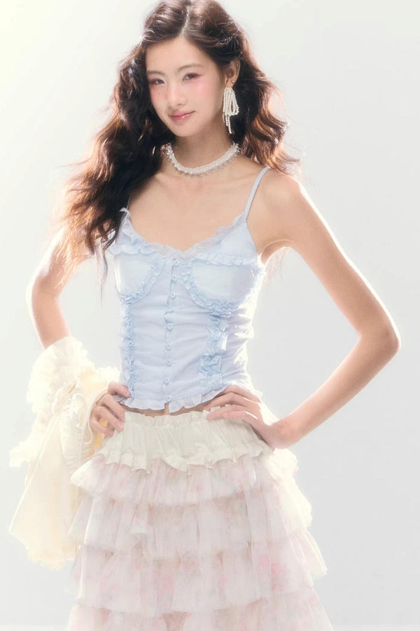 Okinawa Lace Cotton Camisole