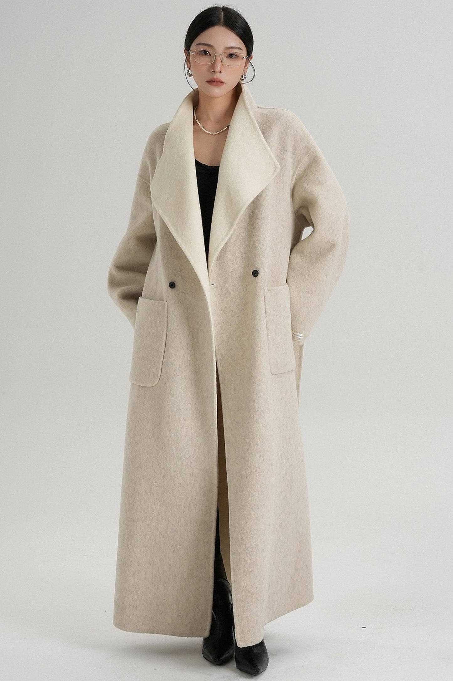 Stand-Up Wool Coat