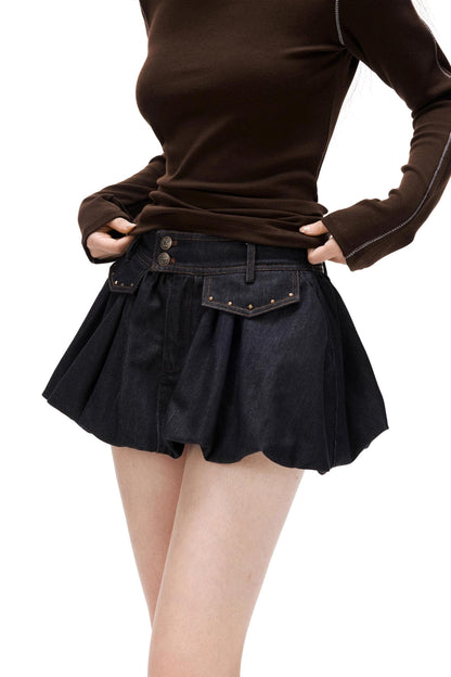 Floral Bud A-Line Skirt