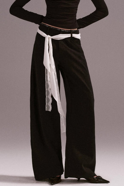 Hot Girl Contrast Knit Cardigan Suit Set-Up