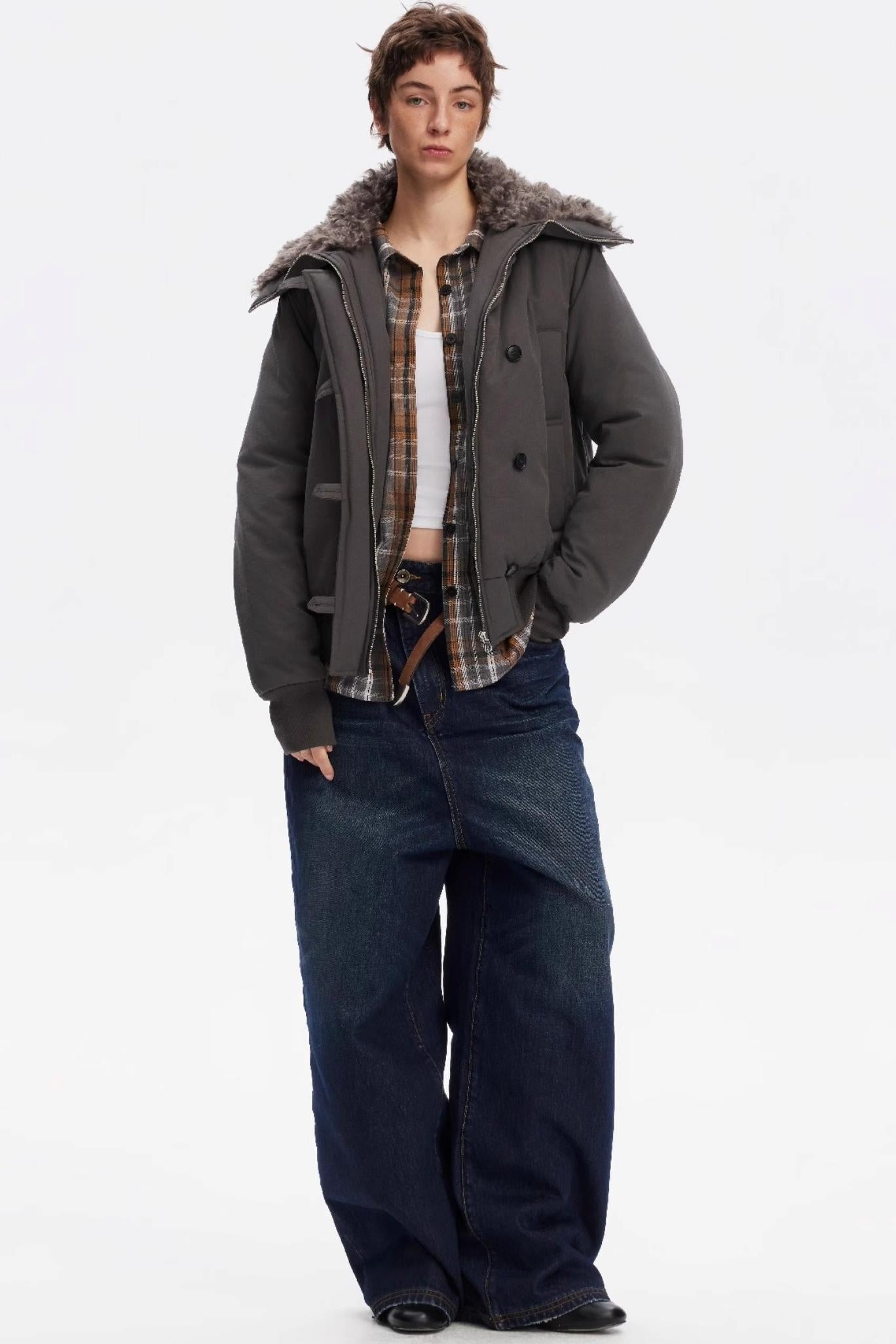 Vintage Yellow Distressed Jeans