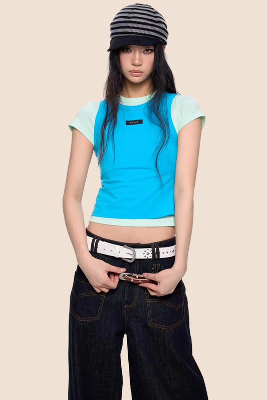 Dopamine Retro Slim-Fit Top