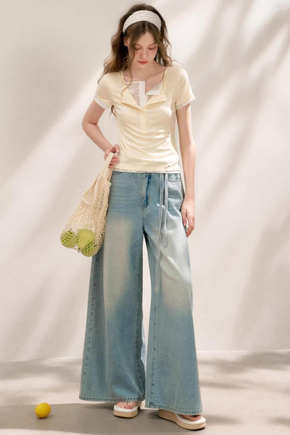 Green-Yellow Layered Tee