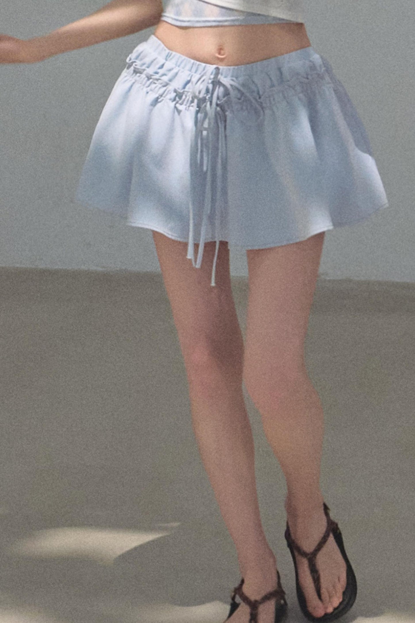 Embroidered Puffy A-Line Skirt