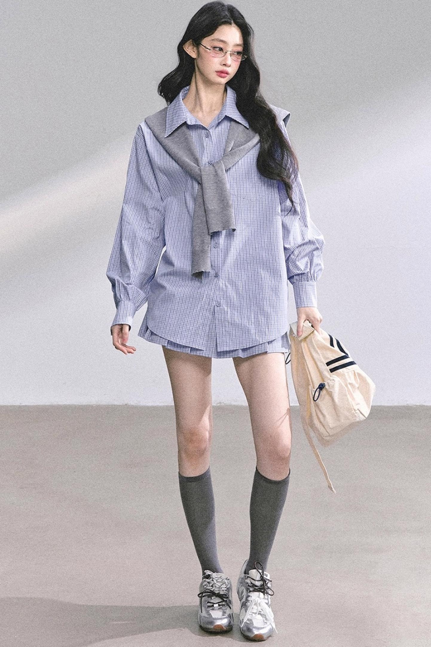 Autumn Plaid Suit Set-Up