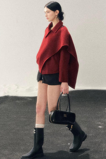 Eye-Catching Woolen Winter Coat