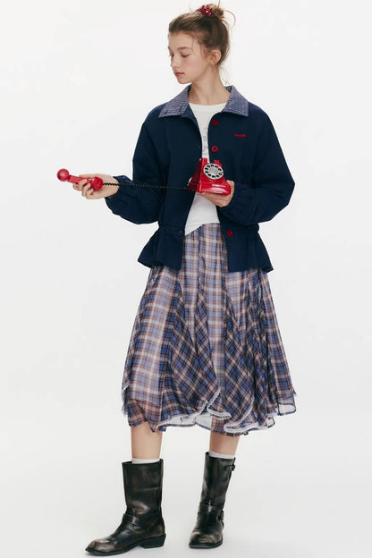 Night Dew Rose Chiffon Skirt