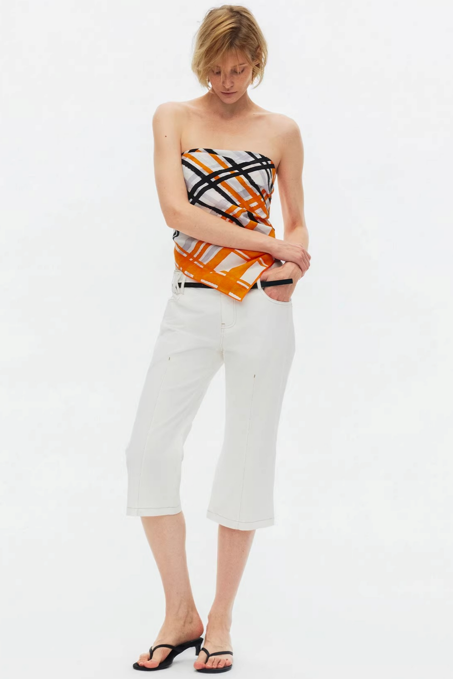 Vintage Exposed Seam Flared Jeans