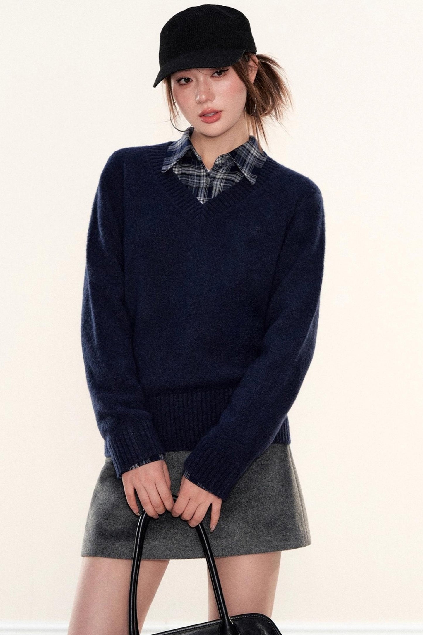 Soft Knit V-Neck Sweater