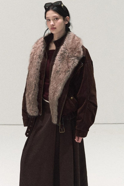 Wool Off-Shoulder Knit Top