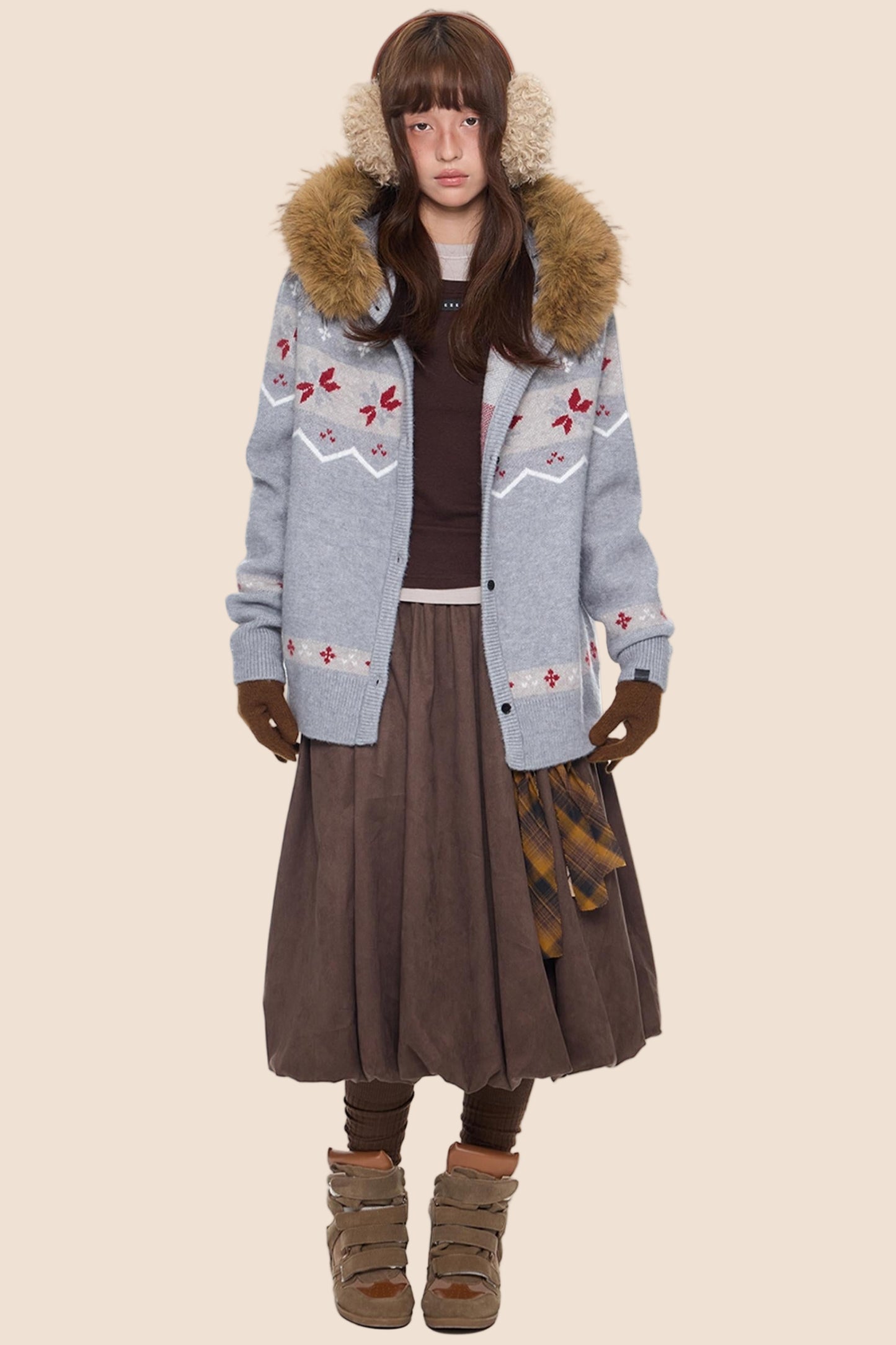 Fair Isle Sweater Jacket