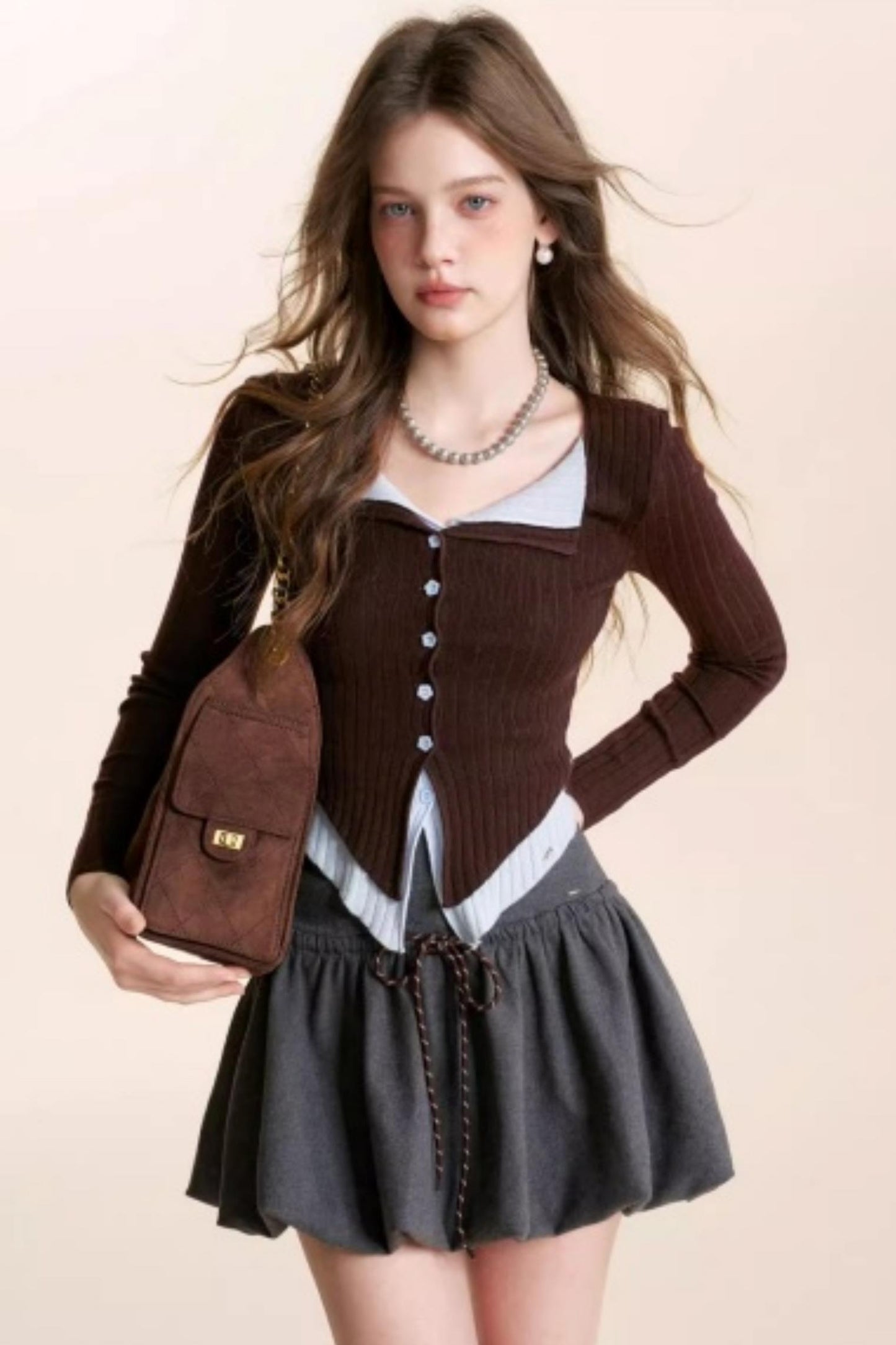 Romantic Wool Blend Cardigan