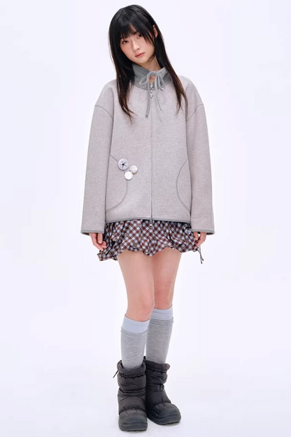 High-Gloss Two-Tone Slouch Socks