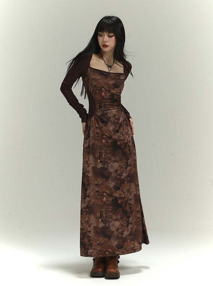 Chinese Long Sleeve Dress
