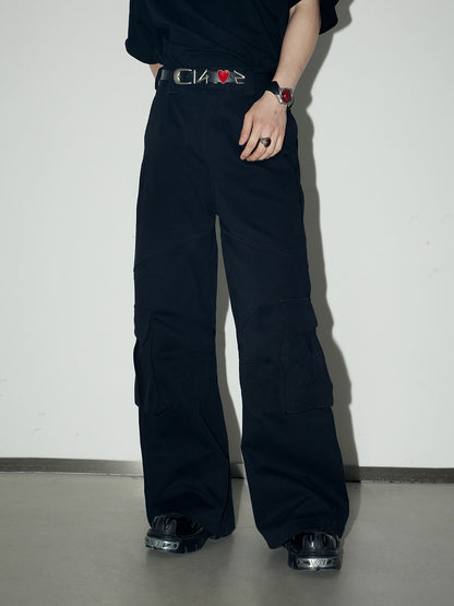 American retro wide-leg casual pants