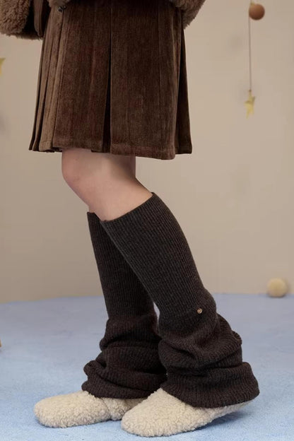 Couvre-chaussettes en mélange de laine de mouton