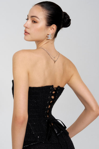 Black Moonlight Wool Coat Set-Up