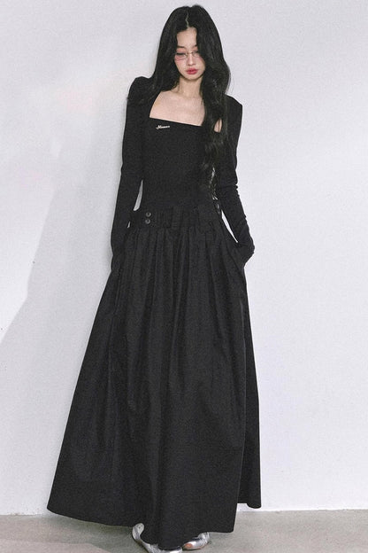 French Slimming Long Dress