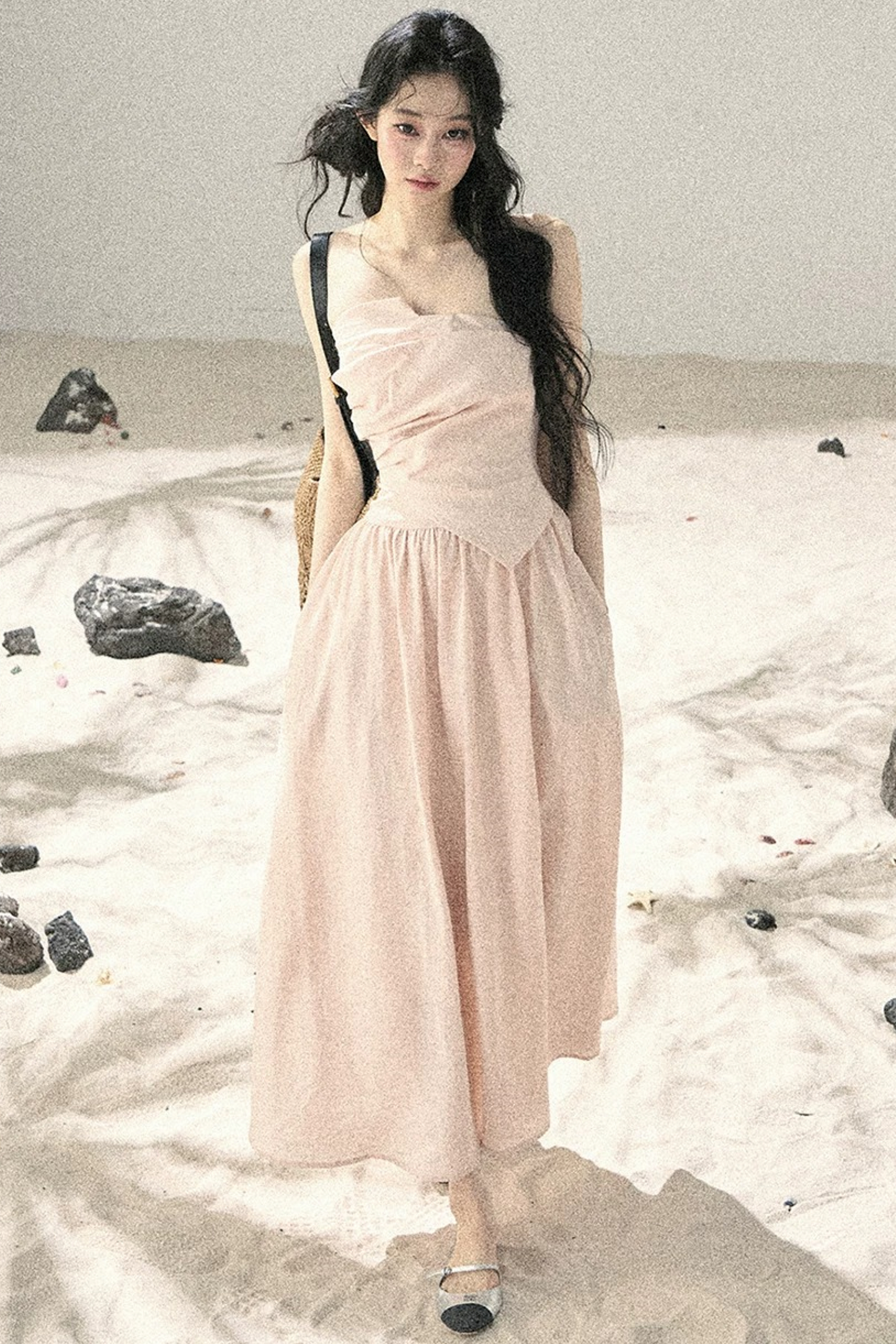 Cloud-Like Strapless Summer Dress