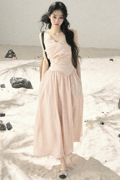 Cloud-Like Strapless Summer Dress