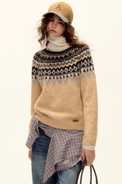 Retro Color-Blocked Baseball Cap