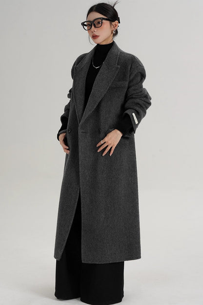 Elegant Long Wool Coat