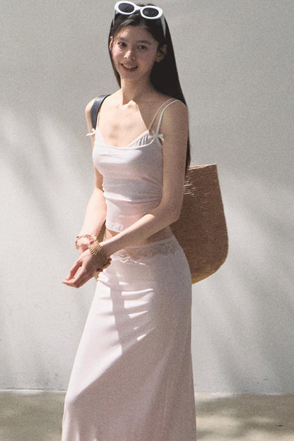 Lace High-Waist Skirt