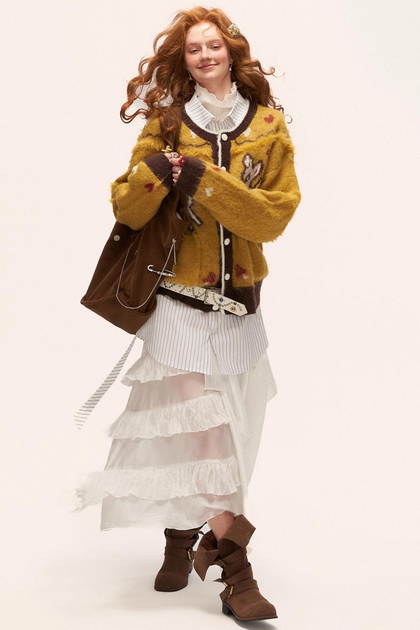 Micro-Sheer Long Skirt