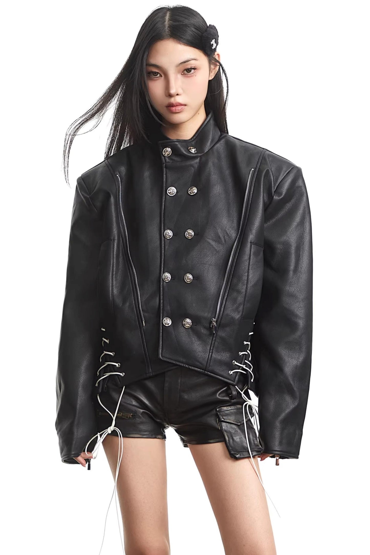 Retro Black Leather Jacket