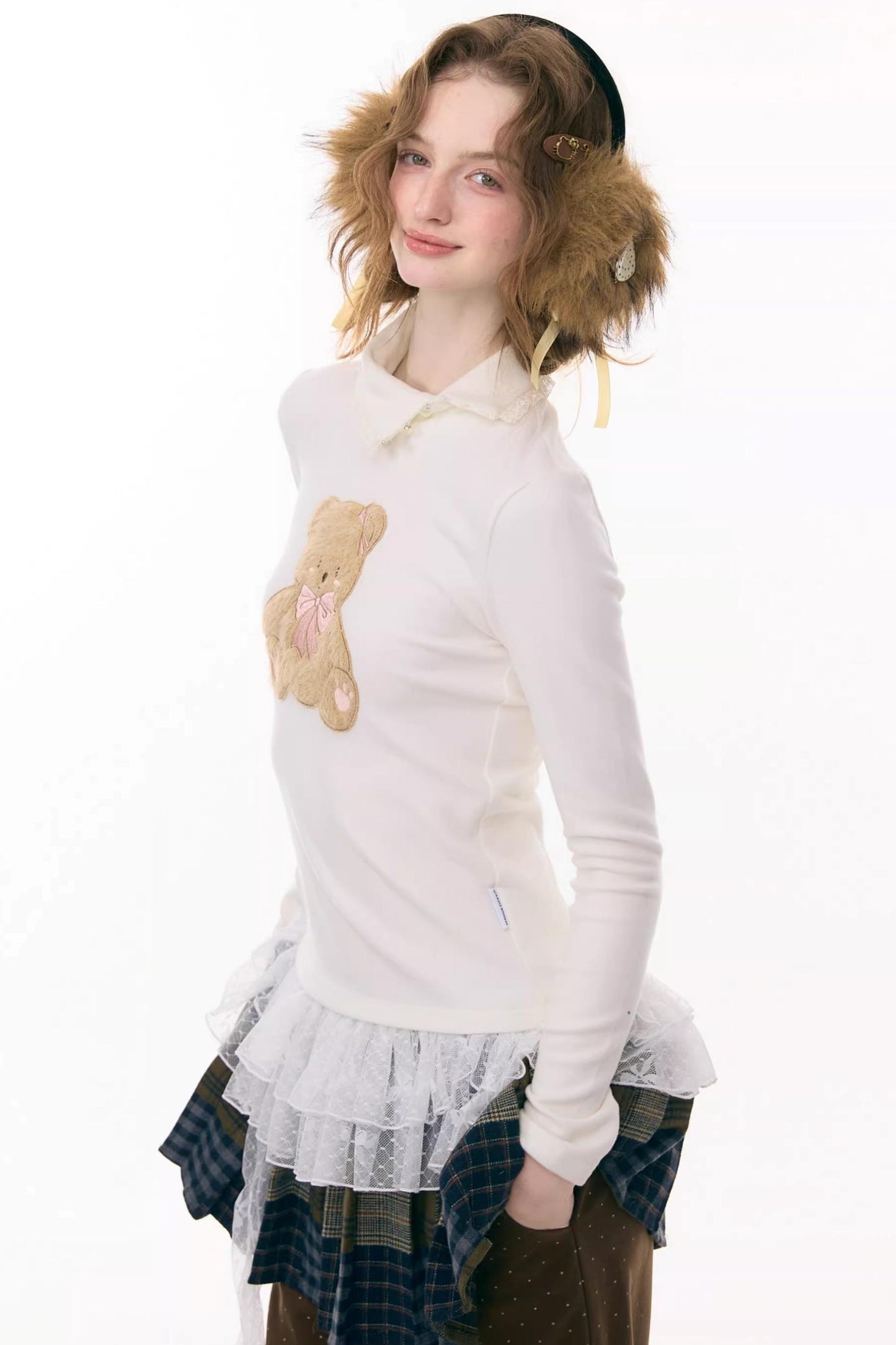 Plush Bear Knitted Base Shirt