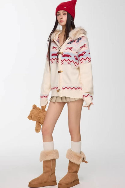 Light Apricot Pleated Skirt