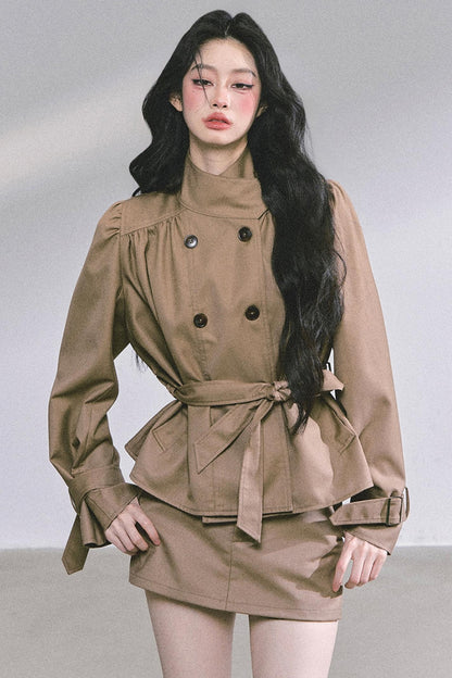 French Autumn Coat & Skirt Set-Up