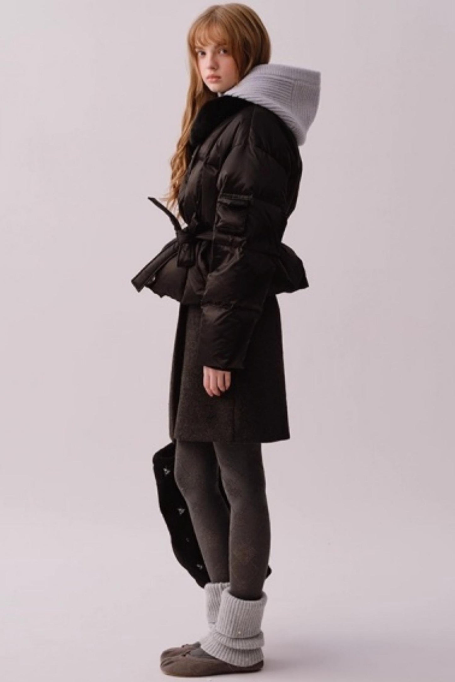 Heavy Woolen Patchwork Skirt