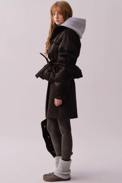 Heavy Woolen Patchwork Skirt