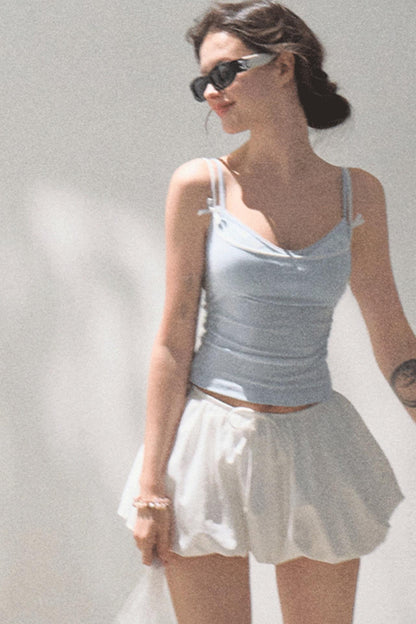 Stretch Chambray Camisole Set