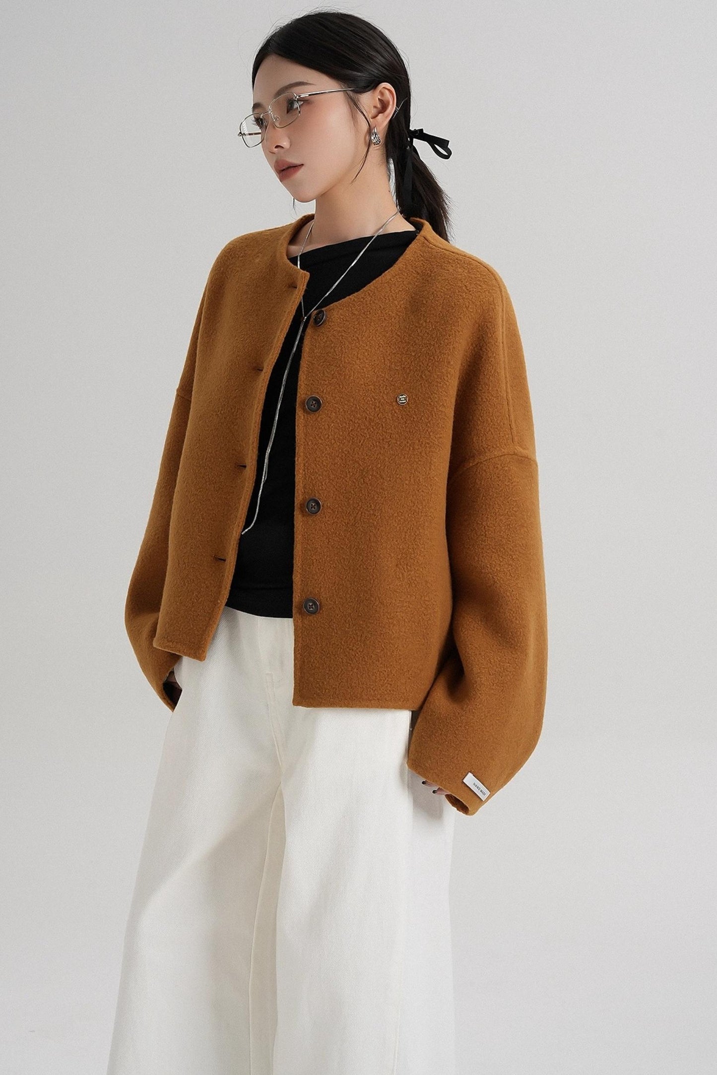 High Waist Wool Jacket