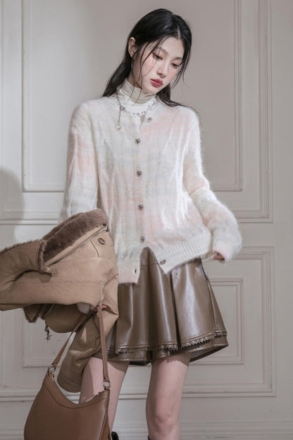 Gradient Wool Cardigan