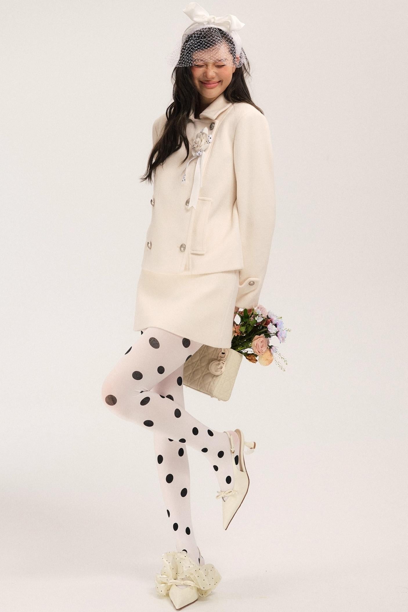 Flight Diary Woolen Jacket & Skirt Set-Up