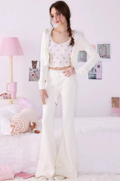 Bear Print Sweater Suspender Set-Up